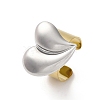 304 Stainless Steel Open Cuff Rings RJEW-K258-08GP-03-2