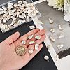 16 Sets 8 Styles ABS Plastic Imitation Pearl Pendants PALLOY-GA0004-13-3