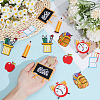 14Pcs 7 Styles Back to School Polyester Clothing Patches PATC-CY0001-54A-3