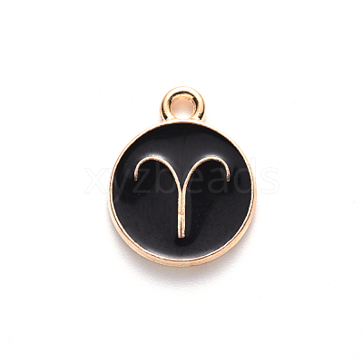 Alloy Enamel Pendants ENAM-S124-01A-08A-1