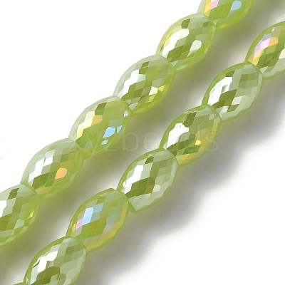 Glass Beads Strand GLAA-WH0033-54G-1