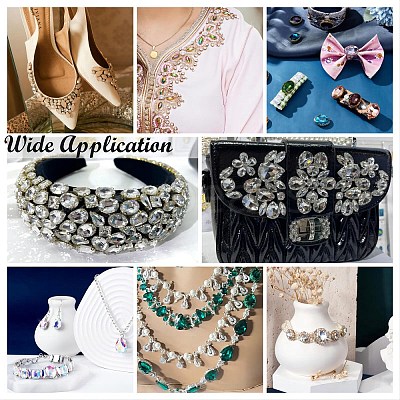 Sew on Rhinestone RGLA-T034-6x12mm-23-1