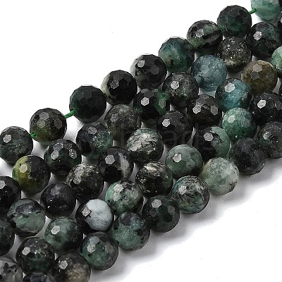 Natural Emerald Beads Strands G-G294-D01-6mm-1