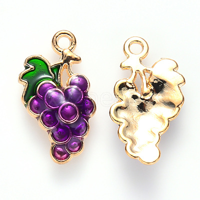 Autumn Theme Alloy Enamel Pendants ENAM-S121-080-1