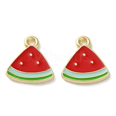 Fruit Alloy Enamel Charms PALLOY-S058-01LG-05-1