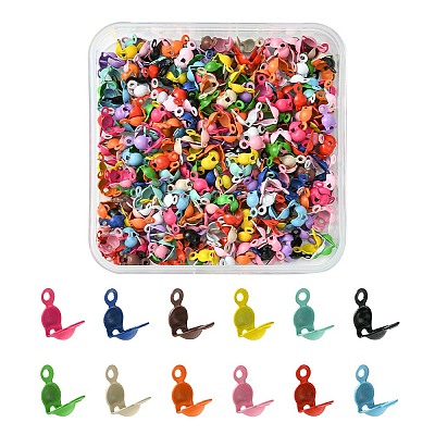 333Pcs Spray Painted Iron Bead Tips IFIN-FS0001-35-1