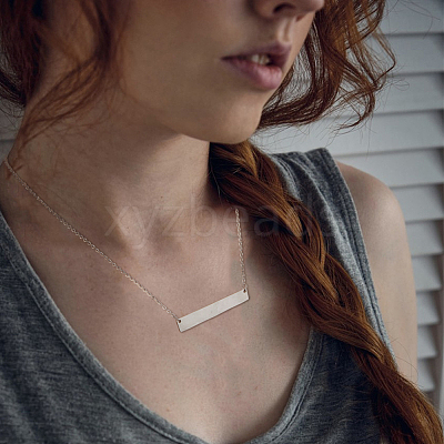 8Pcs 304 Stainless Steel Pendant Necklaces NJEW-FH0001-15P-1
