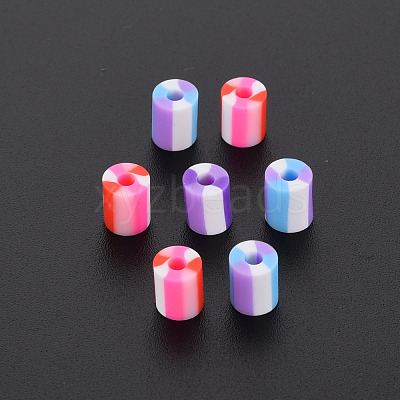 Fixed Mixed 3 Style Handmade Polymer Clay Beads CLAY-S096-012G-1