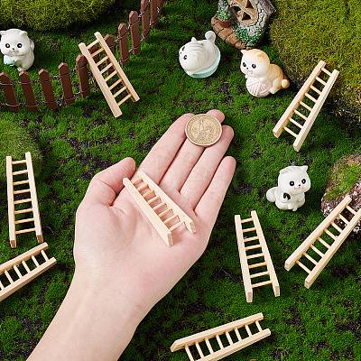 Mini Wooden Stairs Furniture DJEW-WH0015-114-1