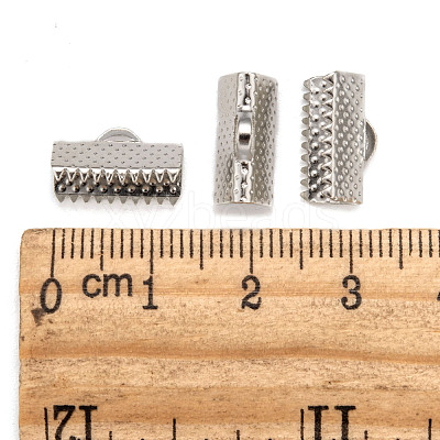 Iron Ribbon Crimp Ends E005Y-1