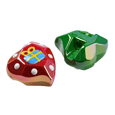Christmas Theme Opaque Acrylic Beads OACR-E025-06-1