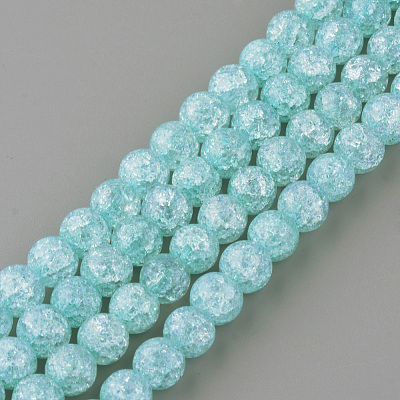 Synthetic Crackle Quartz Beads Strands X-GLAA-S134-8mm-11-1