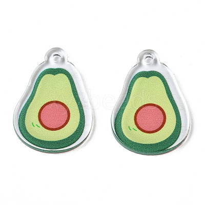 Translucent Acrylic Pendants TACR-N013-002-1