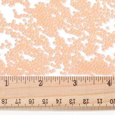 Luminous Transparent Glass Seed Round Beads GLAA-F124-D04-A-1