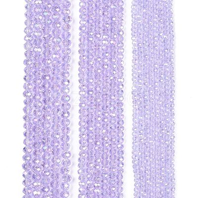 Electroplate Glass Beads Strands EGLA-A044-T8mm-B17-1