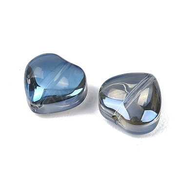 Electroplate Glass Bead EGLA-H102-08W-1