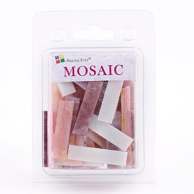 Glass Mosaic Tiles Cabochons GLAA-G072-05E-1