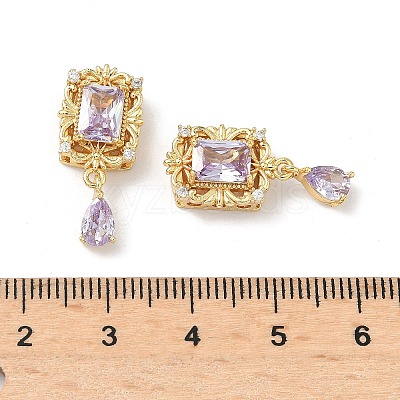 Brass Micro Pave Cubic Zirconia Beads KK-Z139-03G-1