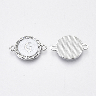 Alloy Enamel Links Connectors ENAM-TAC0003-01S-04G-1
