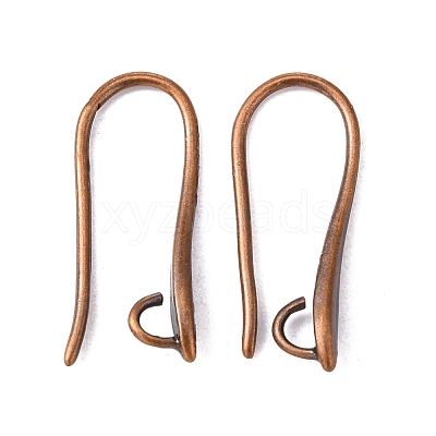 Brass Earring Hooks for Earring Designs X-KK-M142-02-RS-1
