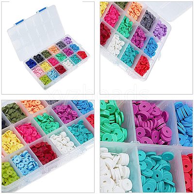 Handmade Polymer Clay Beads CLAY-PH0001-03-1