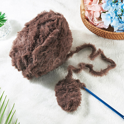 Super Bulky Faux Mink Fur Polyester Yarn YCOR-TAC0001-02E-1