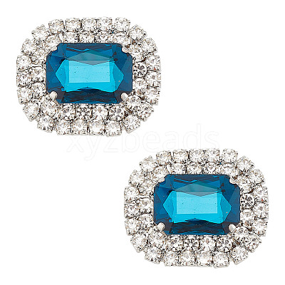Alloy Rhinestone Shoe Decorations FIND-WH0126-417D-1