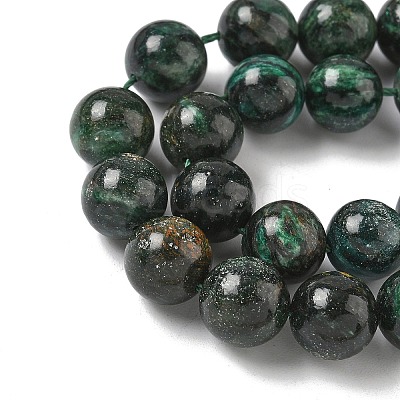 Natural Fuchsite Beads Strands G-G271-B03-10mm-1
