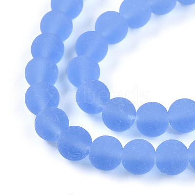 Transparent Glass Beads Strands X-GLAA-T032-T6mm-MD04-1