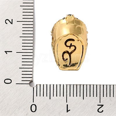 Helmet Shape Rack Plating Brass with Cubic Zirconia Beads KK-S406-15D-1