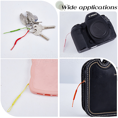 40Pcs 10 Colors Rayon Mobile Straps AJEW-GF0013-05-1