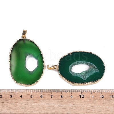 Natural Agate Big Pendants KK-F868-29G-05-1