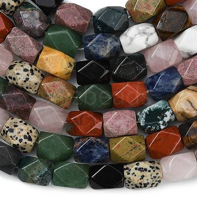 Natural Mixed Gemstone Beads Strands G-D354-A01-1