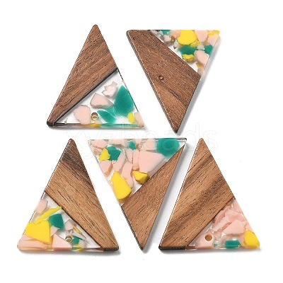 Resin and Walnut Pendants FIND-R051-01F-1