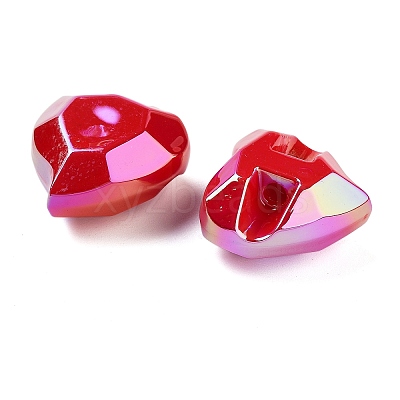 UV Plating Acrylic European Large Hole Beads OACR-S142-06A-1