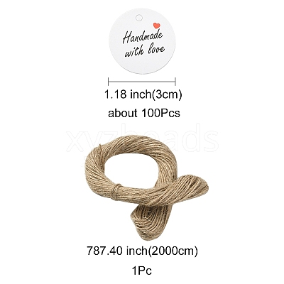 100Pcs Paper Gift Tags CDIS-YW0001-11D-1