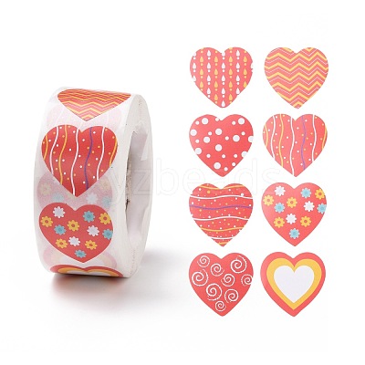 Valentine's Day Heart Paper Stickers DIY-I107-02C-1