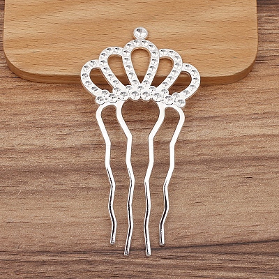 Alloy Hair Comb Findings PW-WGF8823-01-1