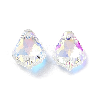 AB Color Plated Electroplate Glass Pendants EGLA-O003-06C-01-1