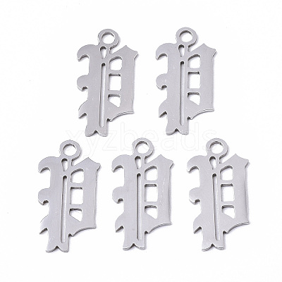 Tarnish Resistant 201 Stainless Steel Pendants STAS-N091-40P-1