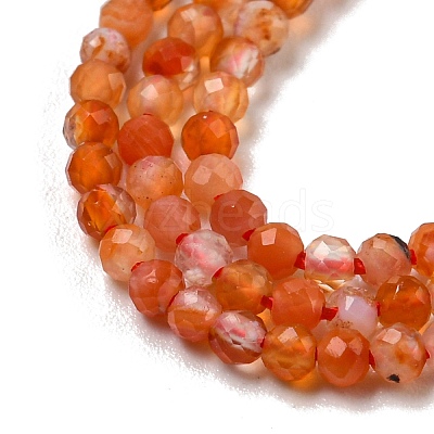Natural Carnelian Beads Strands G-A129-A01-01-1