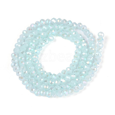 Baking Electroplate Glass Beads Strands DGLA-A039-J2mm-B26-1