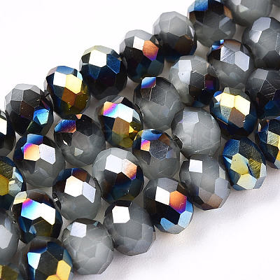 Electroplate Glass Beads Strands EGLA-A034-J6mm-S06-A-1