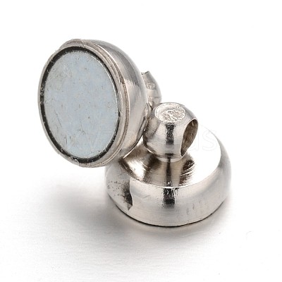 Brass Magnetic Clasps with Loops KK-H361-N-1