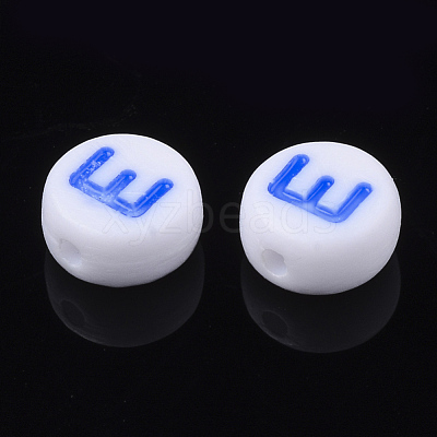 Initial Acrylic Beads OACR-E001-20E-1
