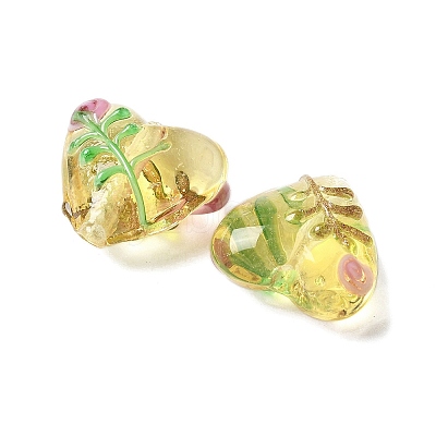 Handmade Transparent Lampwork Beads BLOW-D300-07K-1