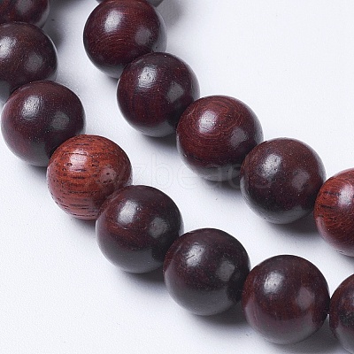 Imitation Burmese Wood Beads Strands WOOD-J001-03-10mm-1-1
