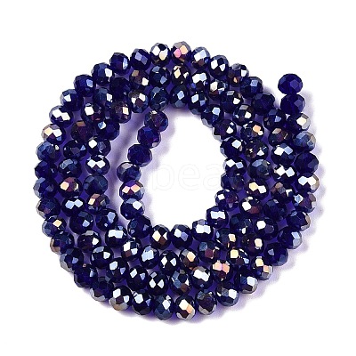 Electroplate Glass Beads Strands EGLA-A044-T4mm-B06-1