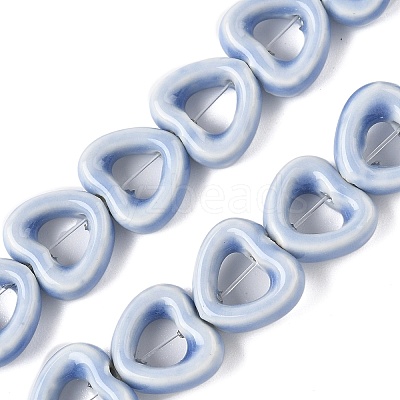 Handmade Porcelain Beads Strands PORC-Z002-01J-1