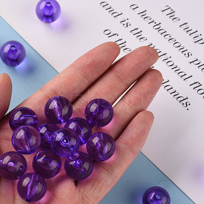 Transparent Acrylic Beads MACR-S370-A16mm-748-1